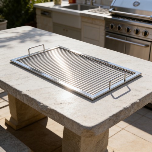 Griglia massiccia acciaio inox