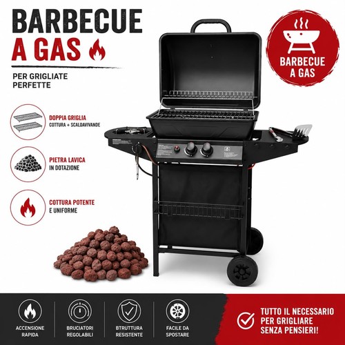 Barbecue gas doppia - a,